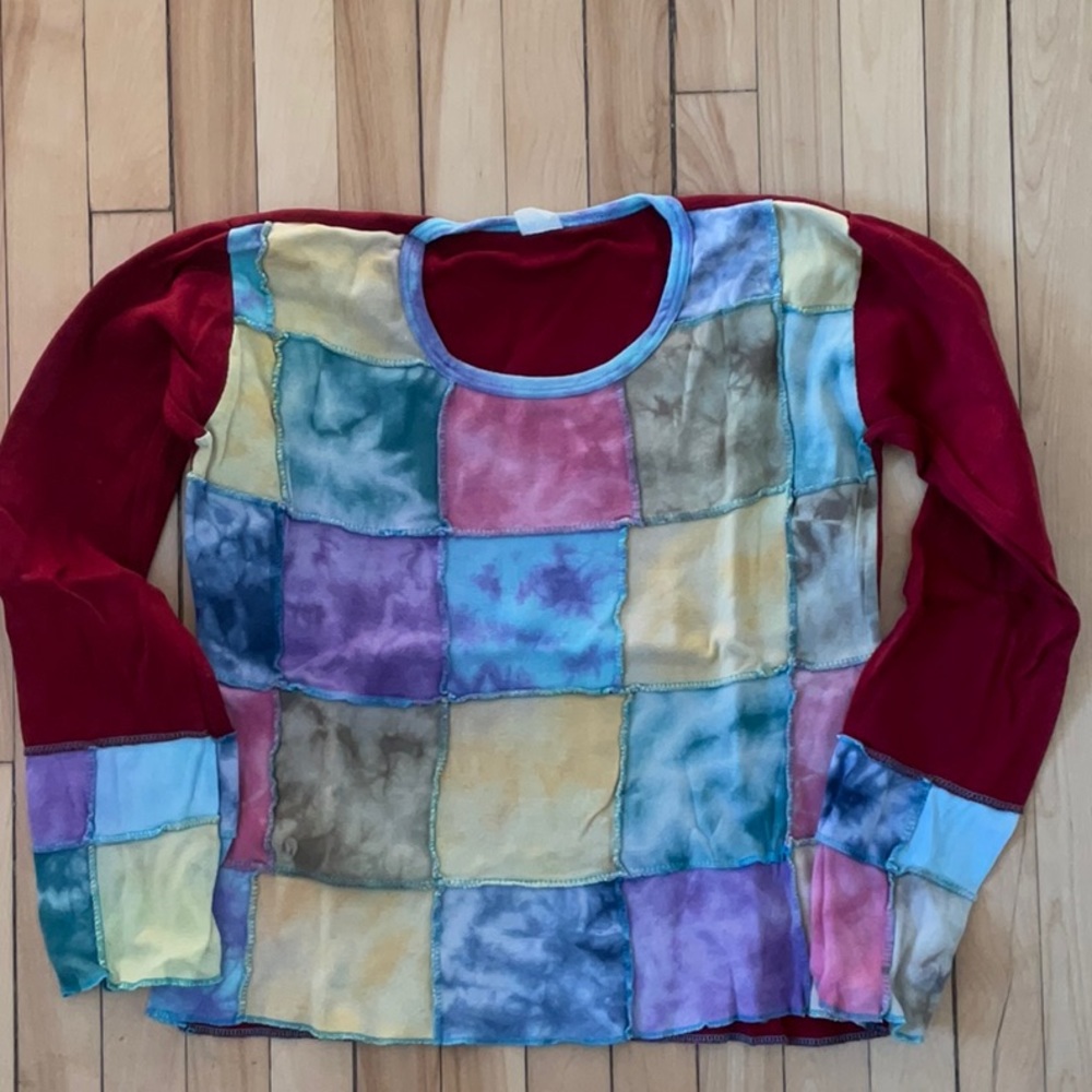 Multicoloured long sleeves tee-shirt